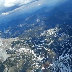 Flugwegposition um 13:44:53: Aufgenommen in der Nähe von Gemeinde Wildalpen, 8924, Österreich in 2560 Meter